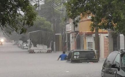 Intensa lluvia causa caos e inundaciones en avenidas de Ciudad Victoria