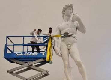 El “David”, de Miguel Ángel, llega al Museo Soumaya