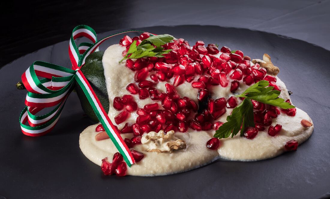 Chile en nogada del Balcón del Zócalo. Foto: cortesía