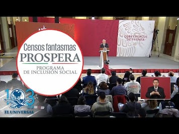 Acusa AMLO de censos fantasmas en programa Prospera