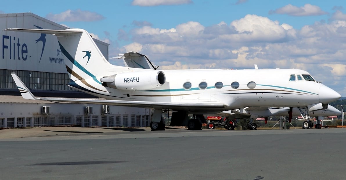 Modelo: Gulfstream IIB. Foto: Timothy Branbdt /Jetphotos.com