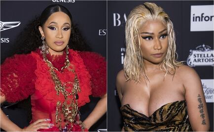 Cardi B le lanzó un zapato a Nicki Minaj durante la semana de la moda