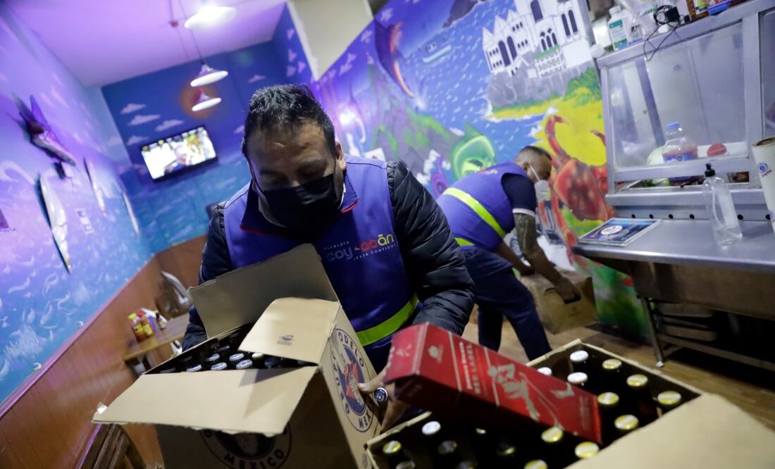 Alcaldía Coyoacán continua con operativos de venta ilegal de bebidas alcohólicas. Foto Especial