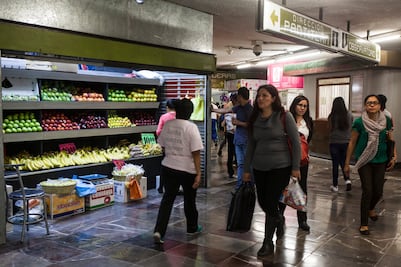 Un metro con olor a frutas