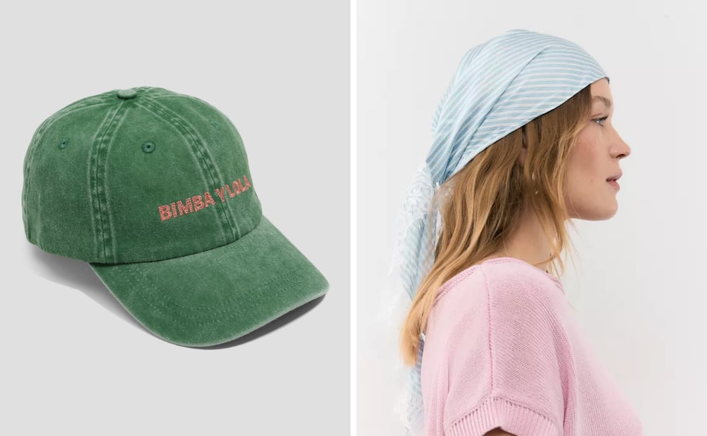 Una gorra o un paliacate son los accesorios ideales para cualquier ocasión. Foto: Bimba y Lola, Stradivarius