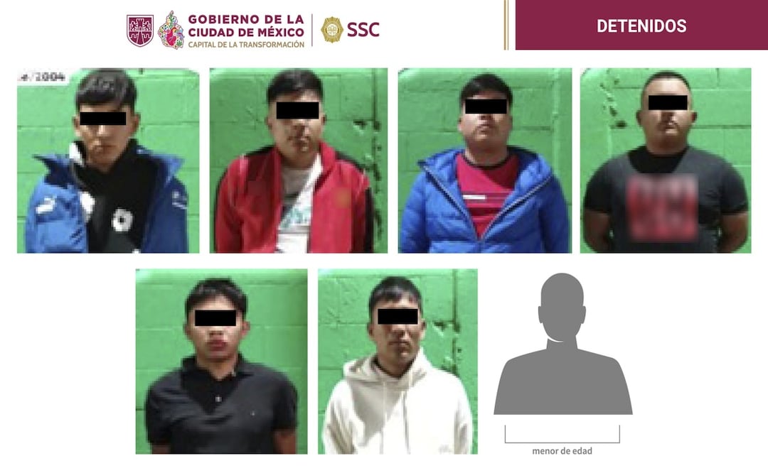 Detienen a siete tras ataque armado en Tláhuac. Foto: Especial