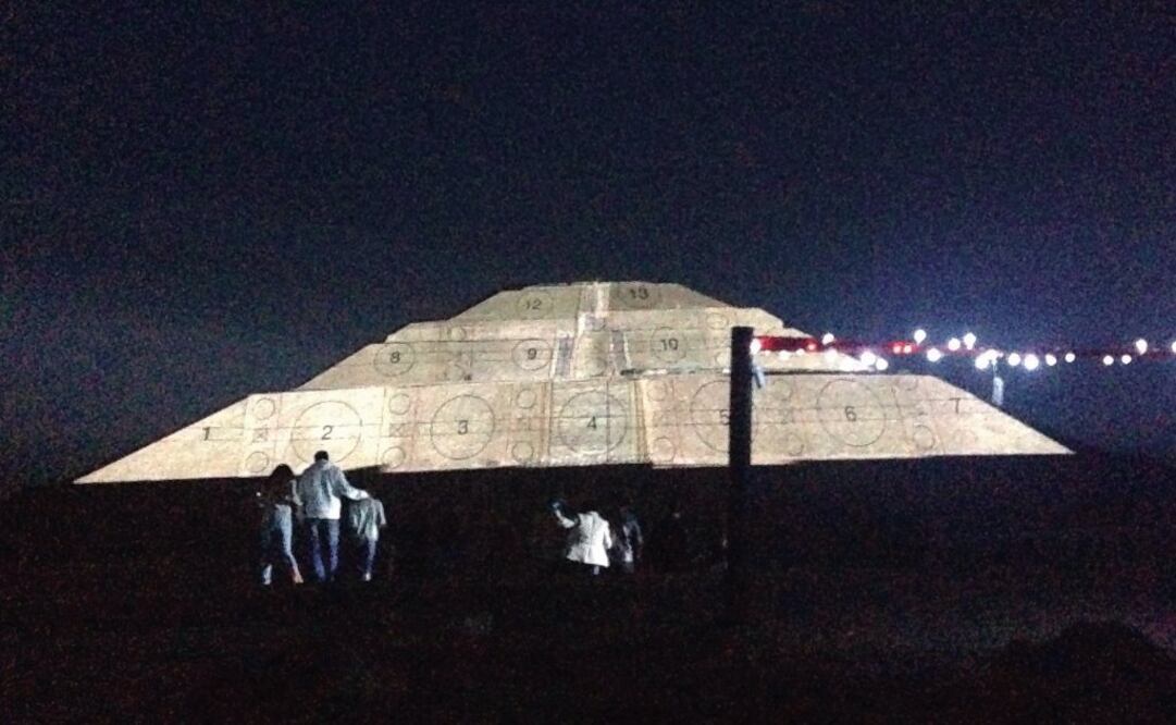 La “Experiencia Nocturna” es el espectáculo en la zona arqueológica; fue inaugurado el 18 de marzo pasado FOTO: Abida Ventura / EL UNIVERSAL