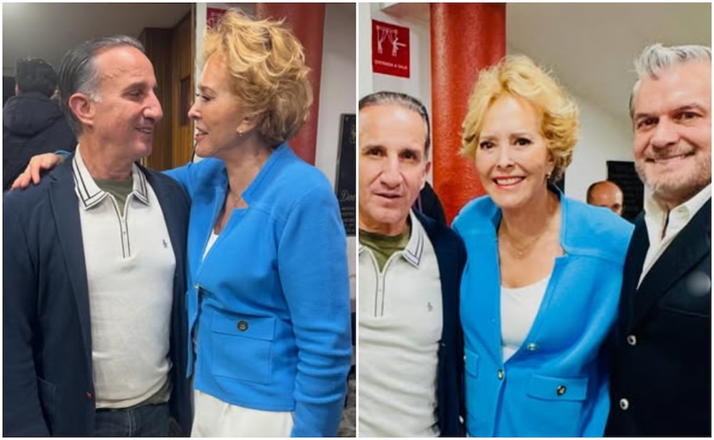 Margarita Gralia aparece con los actores Plutarco Haza y Sergio Basañez, con quien protagonizó "Mirada de mujer" y "Pasiones prohibidas", respectivamente.