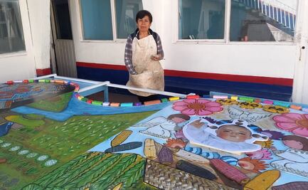 Celebran la Candelaria con pintura monumental de Niñopa en Xochimilco