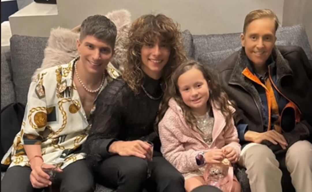 Daniel Bisogno comparte foto familia en Navidad. Algunos cuestionaron la autenticidad de la imagen.