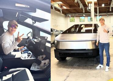 Jaime Munguía presume su nuevo Tesla Cybertruck con un costo de muchos millones de pesos