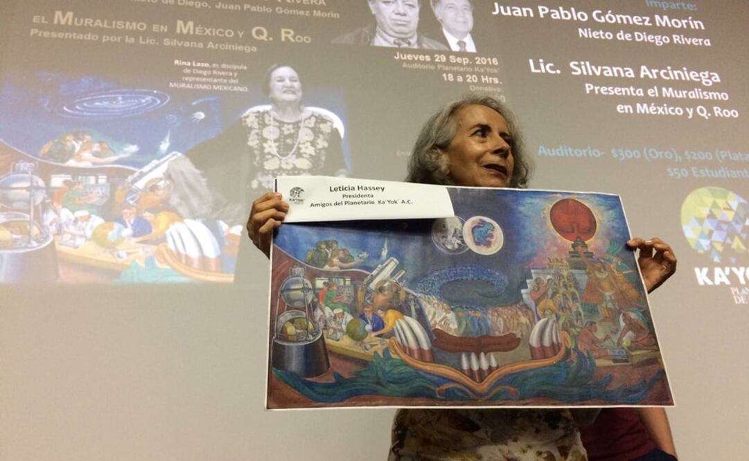 Alumna de Diego Rivera donará mural a Cancún