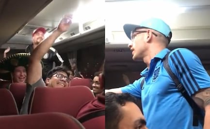 VIDEO: Aficionados mexicanos hacen enfurecer a argentino por cántico de las Malvinas