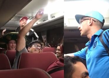 VIDEO: Aficionados mexicanos hacen enfurecer a argentino por cántico de las Malvinas