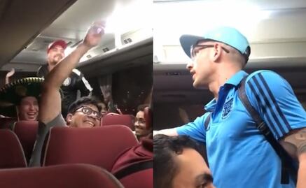 VIDEO: Aficionados mexicanos hacen enfurecer a argentino por cántico de las Malvinas