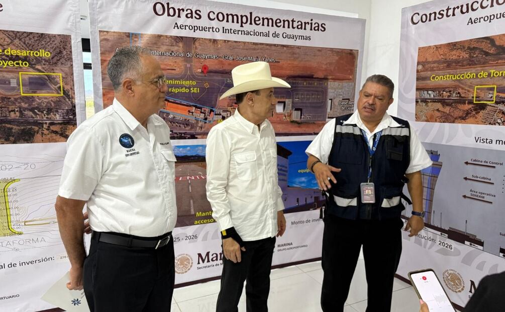 Inician obras de infraestructura en el Aeropuerto Internacional de Guaymas, Sonora (28/08/2025). Foto: Especial