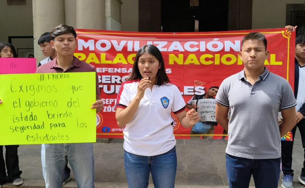 Los estudiantes piden ya no ser violentados (18/09/2025). Foto: Juan Carlos Zavala / EL UNIVERSAL