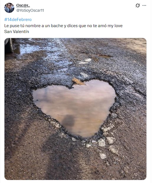 Memes del 14 de febrero. Foto: X