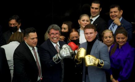 Entrega Senado reconocimiento a Saúl “Canelo” Álvarez y a su entrenador Eddy Reynoso
