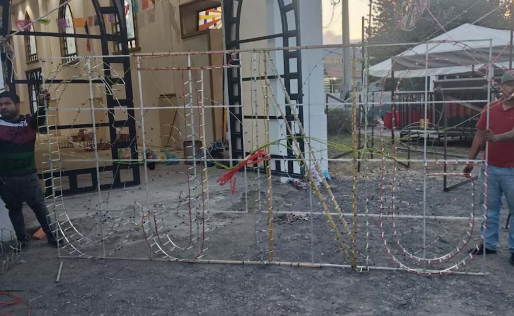 Fuegos artificiales con iniciales del CJNG (15/01/2026). Foto: Especial