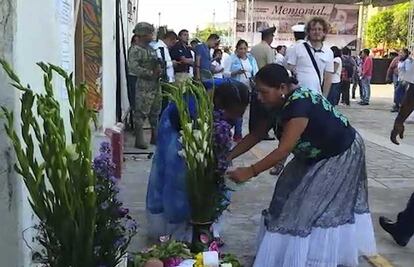 Así recuerdan a sus familiares a un año del sismo en Juchitán de Zaragoza, Oaxaca