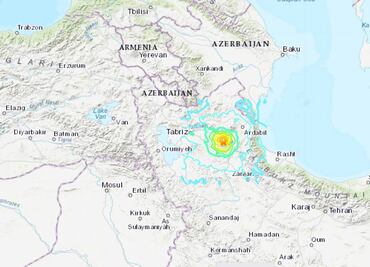 Reportan sismo de 5.9 de magnitud en Irán