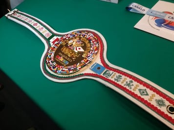 Fue presentado el cinturón que recibirá el ganador entre "Canelo" y Golovkin