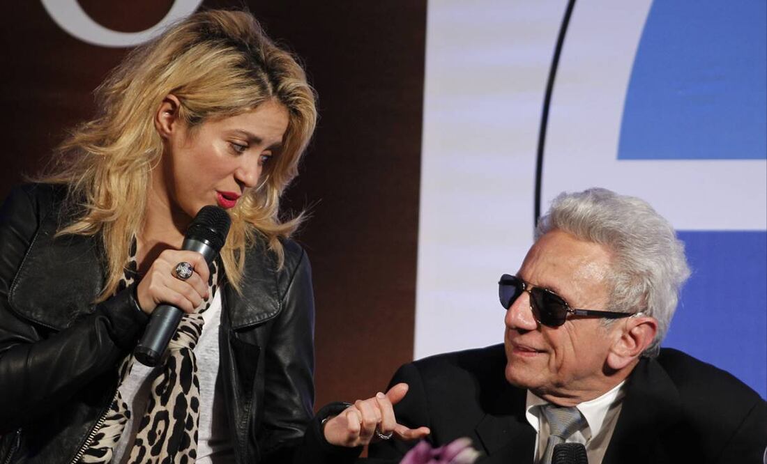 Shakira y su padre William Mebarak siempre han llevado una amorosa relación. Foto: Archivo AP.