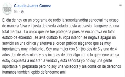 Mujer policía niega haber violado a activista en Guerrero