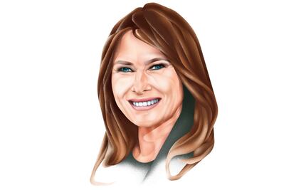 Melania: bajo perfil de una supermodelo