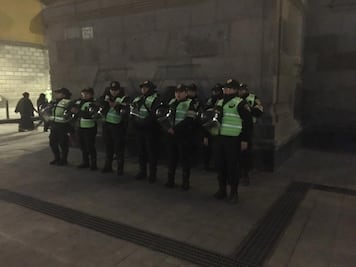 Resguardan Palacio Nacional ante posible protesta de feministas