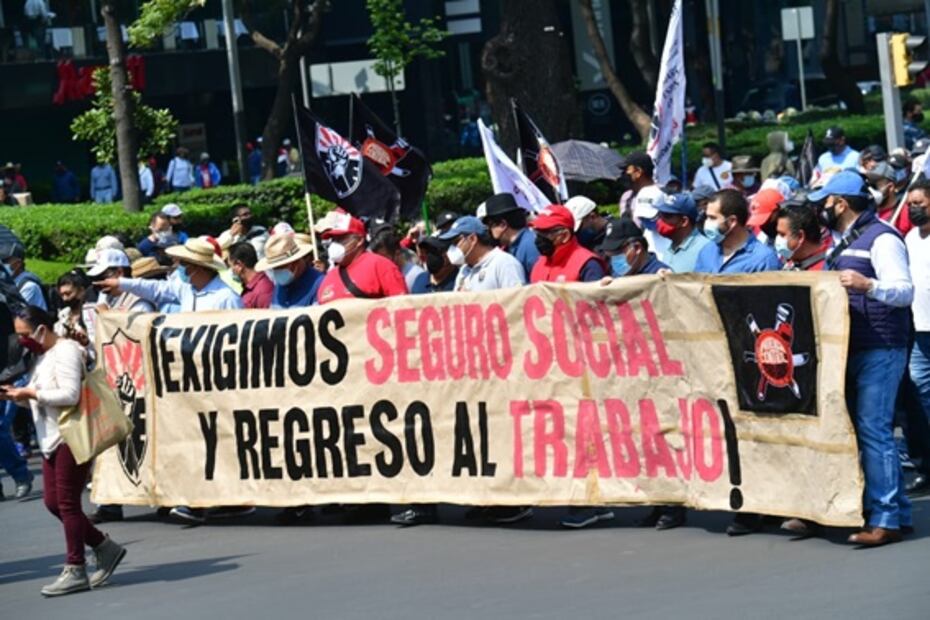 Sindicatos independientes realizan marcha por el Día del Trabajo