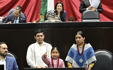 VIDEO: "Yo soy mi lengua, no dejemos que el silencio borre nuestra historia"; niña mazahua da mensaje en San Lázaro