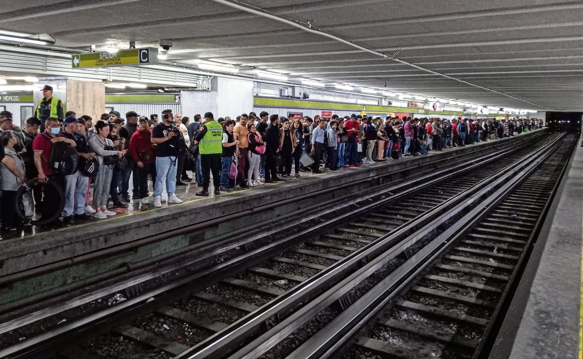 Paro escalonado de sindicato desata caos en el metro