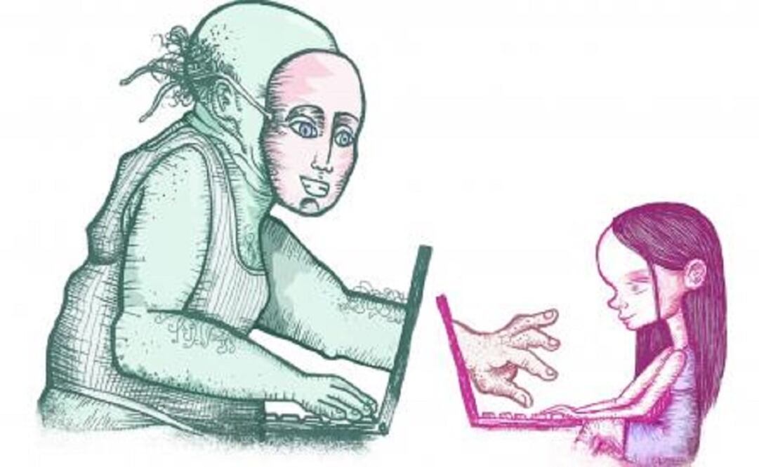 One in every seven teens, aged between 12 and 17, i.e. more than 1.5 million, have been solicited while surfing the net. (Illustration: EL UNIVERSAL)