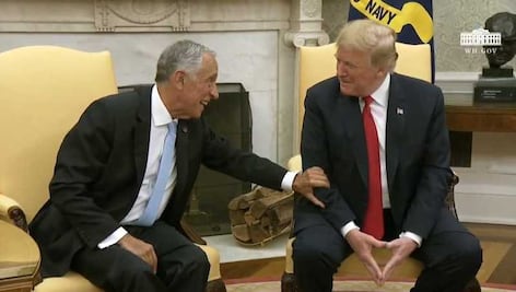 ¿Cristiano Ronaldo para presidente? Trump intenta jugar broma a mandatario portugués