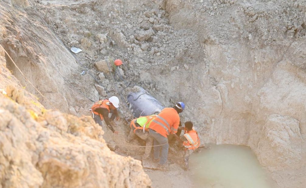Hombre rescata cuerpo sin vida de su hijo tras accidente en acueducto de Tamaulipas; "sabía que te iba a encontrar".
Foto: Cortesía FM Noticias.