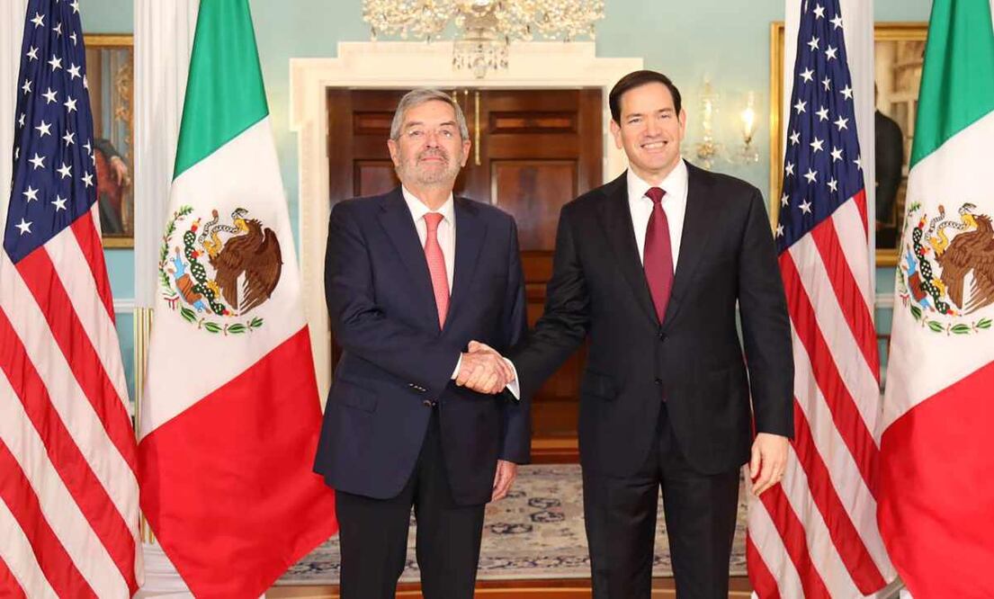 Canciller De la Fuente sostiene encuentro con Marco Rubio. Foto: Especial.