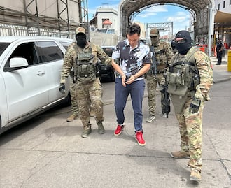 ICE difunde nuevas fotos de la entrega a México de Julio César Chávez Jr.; "es una amenaza atroz a la seguridad pública" 