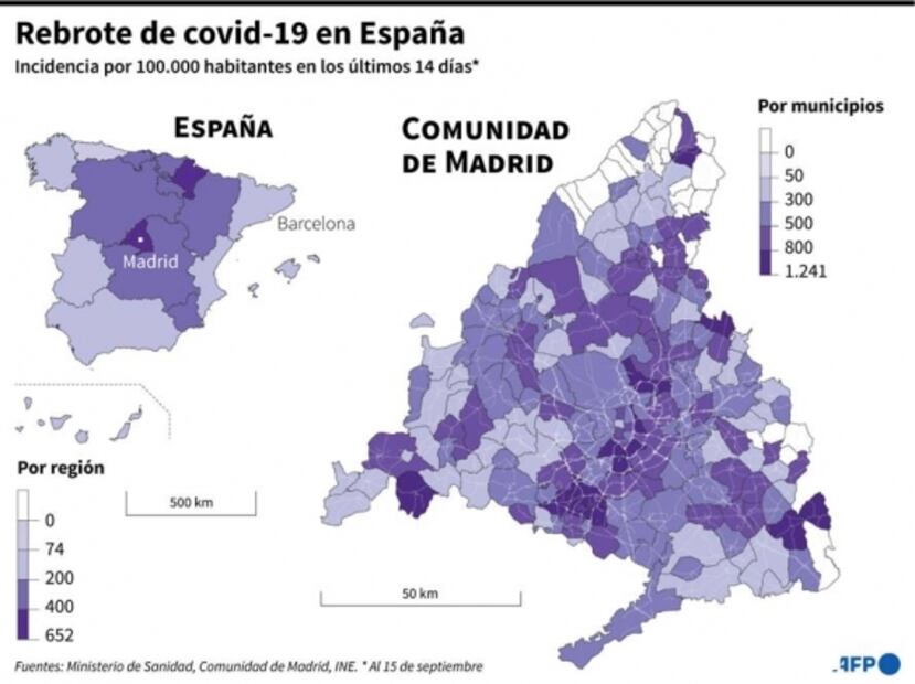 Madrid implementa estrictas limitaciones para frenar contagios de Covid-19