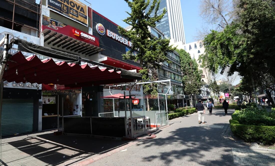 En las 15 calles de la Zona Rosa ya no se percibe la presencia de un solo comerciante (FOTO: ARIEL OJEDA/ EL UNIVERSAL)