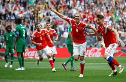 Revive los goles del Rusia vs Arabia Saudita