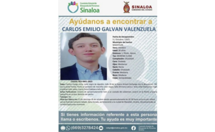 Familia de Carlos Emilio Galván exige su localización; desapareció dentro de un bar de Zona Dorada de Mazatlán
