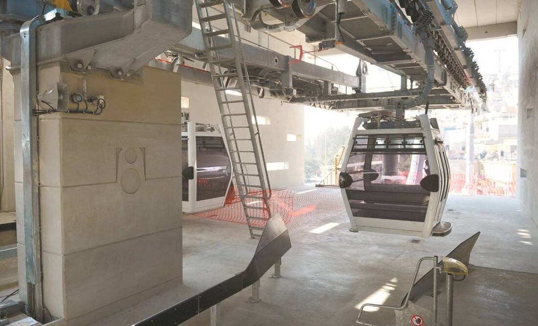 La construcción de la L2 del Mexicable fue interrumpida por un amparo promovido por habitantes de la Gustavo A. Madero. Foto: Especial