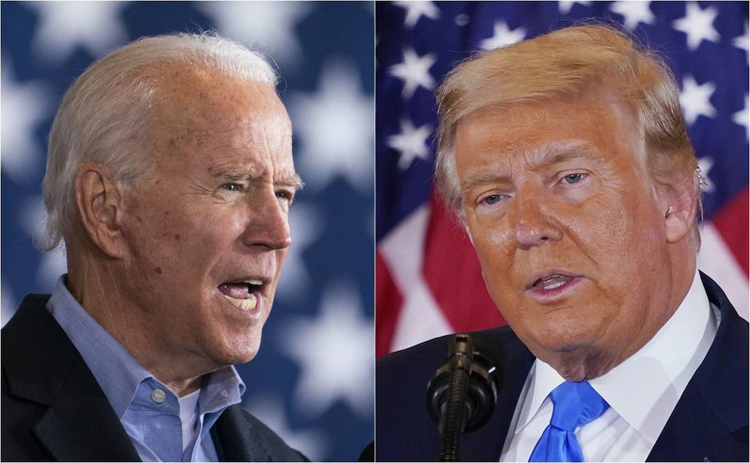 Joe Biden y Donald Trump. Fotos: EFE y AFP