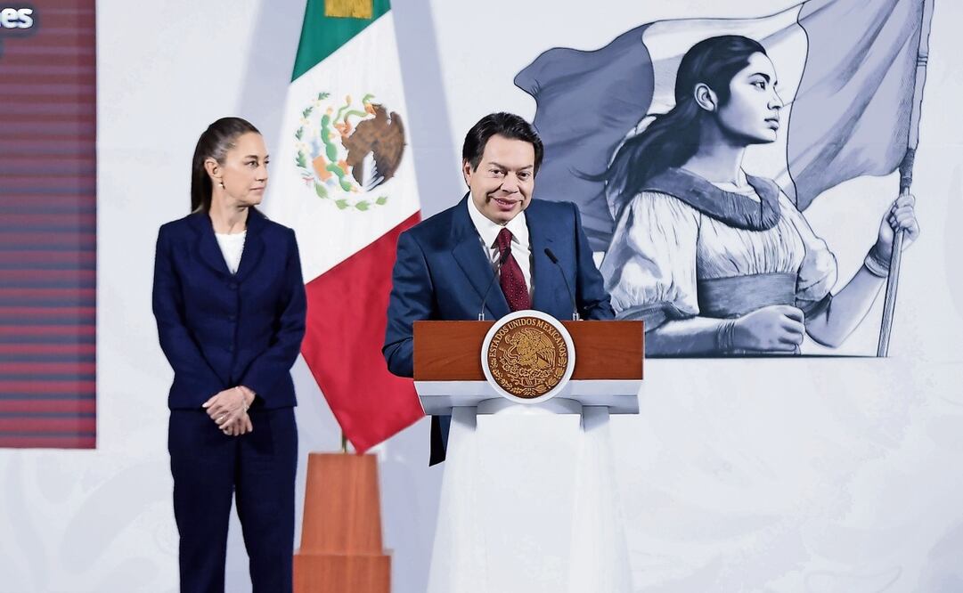 Mario Delgado dijo en la mañanera que las jornadas contra el fentanilo incluyen actividades culturales, deportivas y artísticas. Foto: Fernanda Rojas/ EL UNIVERSAL