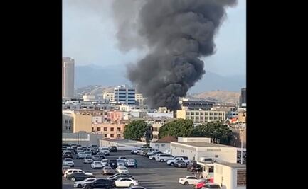 Reportan edificios incendiados tras explosión en Los Ángeles 