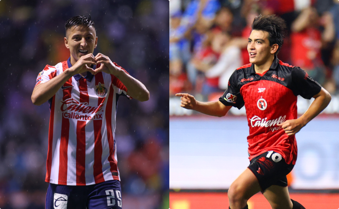 Chivas y Tijuana en festejo de gol, durante la fase regular del torneo Apertura 2026 - Foto: Imago7
