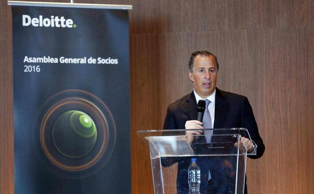 El titular de Sedesol participó en la Asamblea de Socios de la empresa Deloitte México, firma dedicada a auditorías y asesorías financieras. /Especial