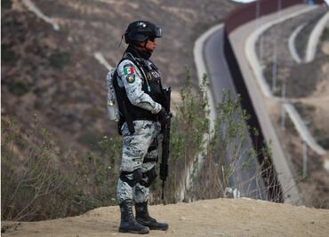 FOTOS: Guardia Nacional apoya en trabajos de disuasión de cruce ilegal de migrantes en Tijuana